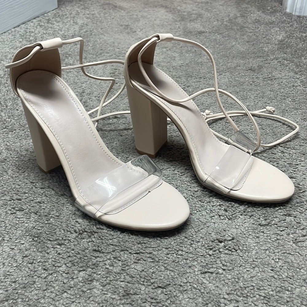SHEIN Nude Strappy Heel